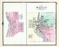 Wausau City, Merrill, Wisconsin State Atlas 1881